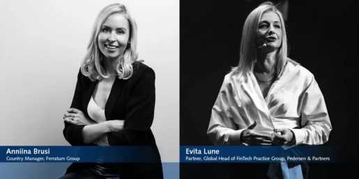 Evita Lune, Partner at Pedersen & Partners, talks to Anniina Brusi, Country Manager at Ferratum Group, for Riga TechGirls.